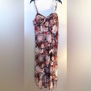 Lily Rose Size L Floral Spaghetti Strap Dress NWT
